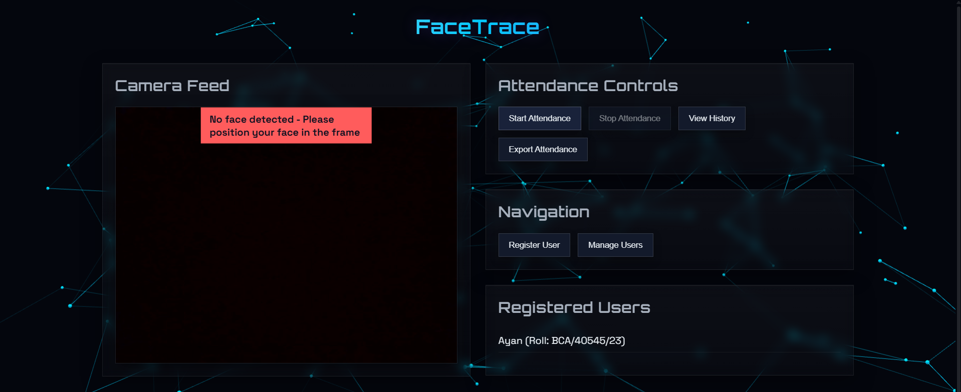 FaceTrace screenshot